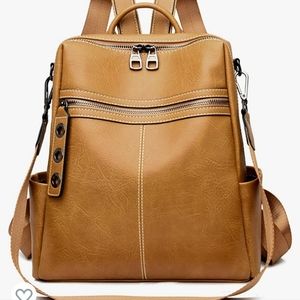 Backpack purse with shoulder strap